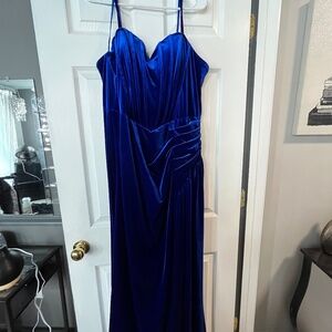 Royal blue prom dress